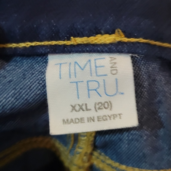 Time and Tru pull on skinny leg blue jeans size XXL / 20 - Picture 2 of 5